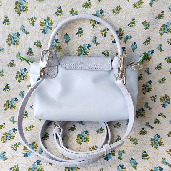 Longchamp Le Pliage Green Mini Pouch Taro Purple - Picture 3 of 6